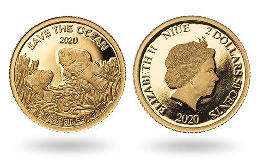 рыбке клоуну посвящена золотая монета Ниуэ